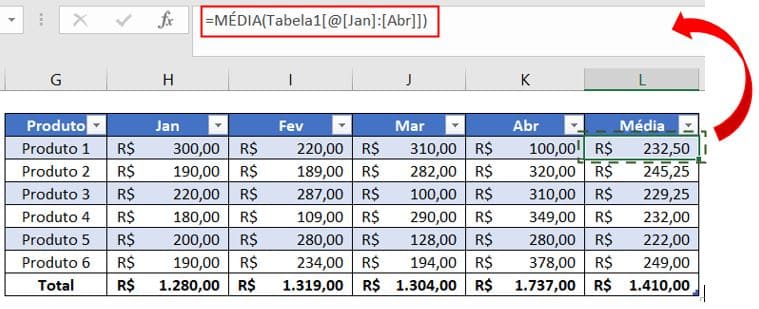 Como Fazer E Usar Uma Tabela No Excel