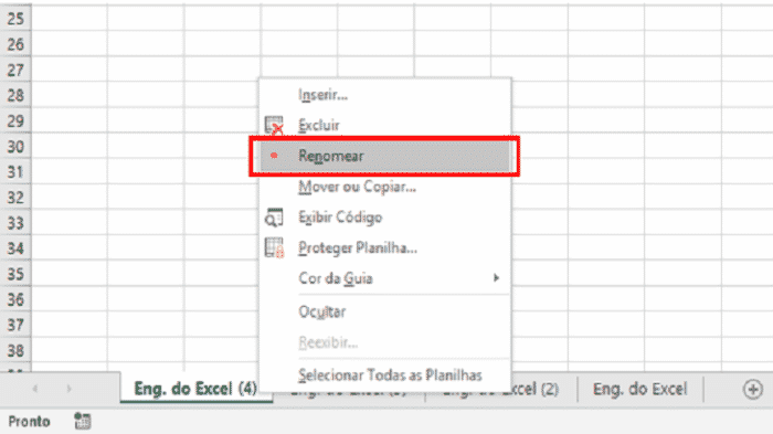 Como Renomear Planilha E Formatar Exibi O De Aba No Excel Engenheira