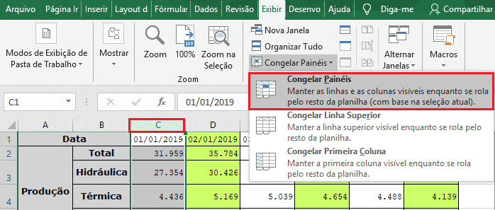 Como Congelar Linhas Ou Colunas No Excel Engenheira Do Excel