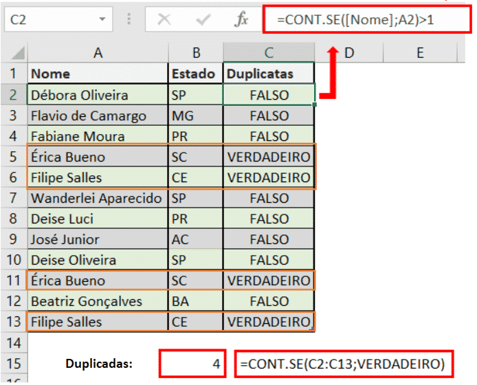 Usando A Função Contse No Excel Como Um Profissional Engenheira Do Excel 0601