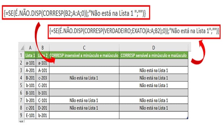 Como usar a função CORRESP no Excel - Exemplos Reais