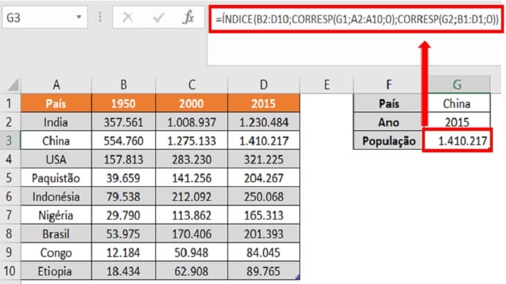 Usando Funções ÍNDICE e CORRESP no Excel - Substitua o PROCV