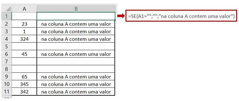 Exemplo Função SE