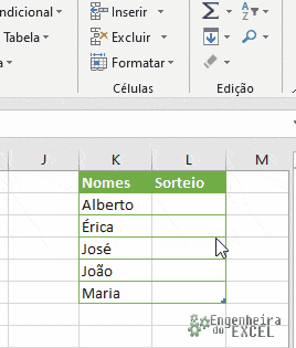 Como Fazer um Sorteio no Excel