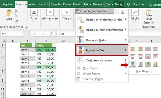 Formatação Condicional No Excel Com Ícones Barras E Escala De Cor Engenheira Do Excel 9930